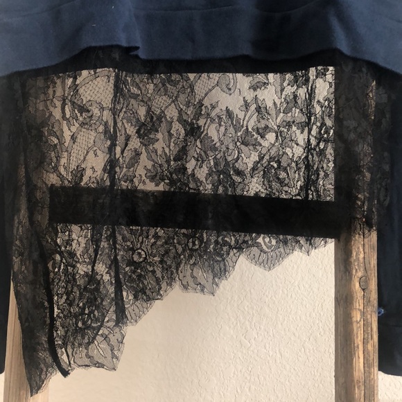 COPY - Filles a Papa “Welcome on Board” Sweatshirt with Lace Detail Size 3 - Picture 3 of 7